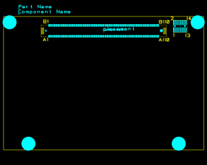 Image of pcb footprint of Eurotech Catalyst module