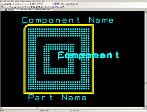 TI CBB footprint in CS library editor.